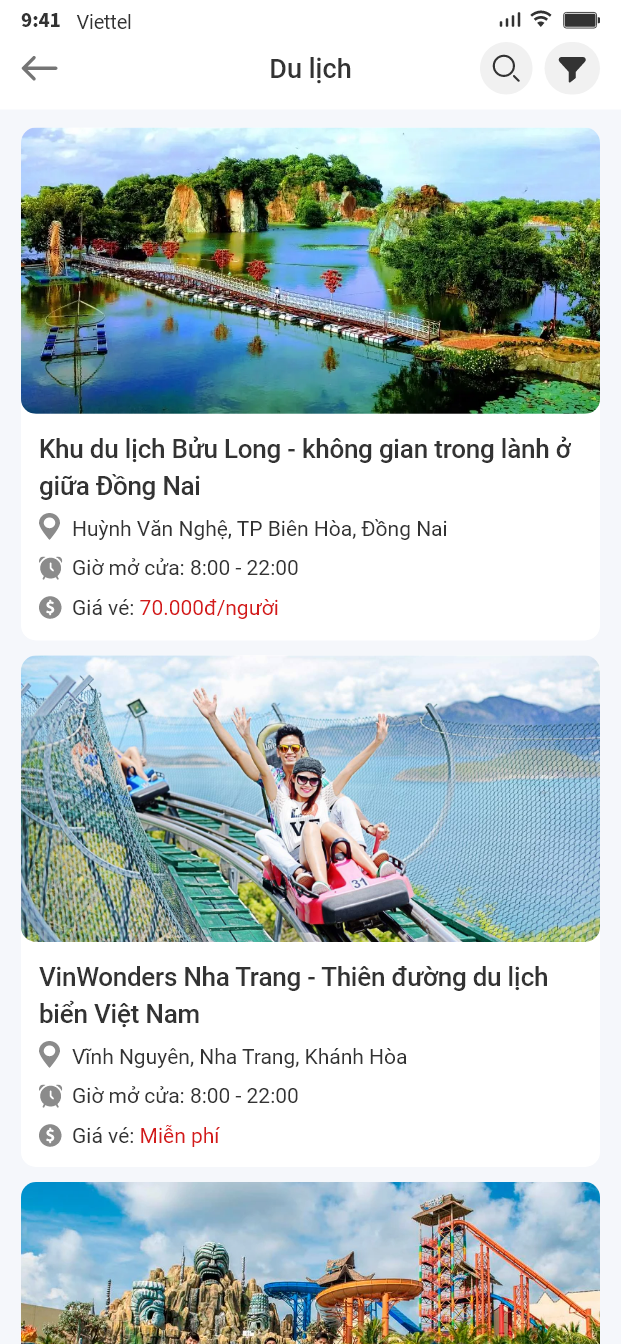 App du lịch - Booking Tour